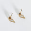 Boucles d’oreilles en acier inoxydable doré - Minimalistes et élégantes.