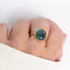 Bague Nina – Cabochon ovale facetté et plaqué or 3 microns