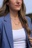Collier Alizé – Breloques marines et calcédoine bleue