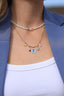 Collier May – Breloques fleuries, pierres naturelles et perles