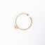 Bague JOANIE – Fleur réglable en acier inoxydable 304 doré