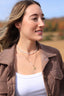 Collier Sarah – Cœur et perles d’eau douce