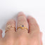Bague Nélie– Pierre naturelle et finition dorée à l’or fin