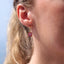 Boucles d’oreilles Daisy – Créoles fleuries en acier inoxydable