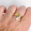 Bague Morgane – Acier inoxydable martelé et perles d’eau douce