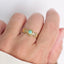 Bague LORAINE – Aventurine naturelle et acier inoxydable 316L