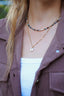 Collier de perles Asilah – Pierres naturelles, verre et perles d’eau douce