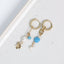Boucles asymétriques Mariposa Apatite bleue