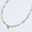 Collier Paloma – Pierres naturelles, perles et médaillon doré