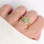 Bague Eugénie – Aventurine et acier inoxydable 316L