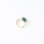 Bague Nina – Cabochon ovale facetté et plaqué or 3 microns
