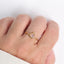 Bague Mariane – Calcédoine et dorure à l’or fin 24K