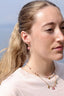 Boucles d’oreilles Daisy – Créoles fleuries en acier inoxydable