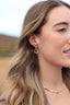 Boucles d’oreilles Antibes – Pierres naturelles, perles et or rempli 14K
