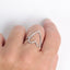 Bague Clémence – Grand cœur doré ajouré