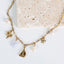 Collier Alizé – Breloques marines et calcédoine bleue