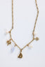 Collier Alizé – Breloques marines et calcédoine bleue