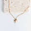 Collier Paloma chaîne satellite doré avec pendentif bouquet de pierres