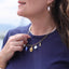 Collier Billy – Breloques western, céramique et perle d’eau douce