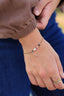 Bracelet chaîne Asilah – Pierres naturelles et perles d’eau douce