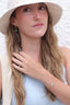 Bracelet Salomé – Larimar, perle d’eau douce et chaîne texturée