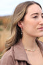 Boucles d'oreilles Nadège – Perles d'eau douce et quartz Herkimer