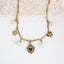Collier Amor – Cœur, fleurs et perles d’eau douce