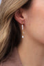 Boucles d’oreilles Nadège – Perles d’eau douce et quartz Herkimer