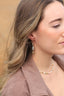 Boucles d'oreilles Estelle – Perles Keshi, quartz Herkimer et médaillon soleil