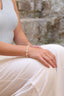 Bracelet Anaël – Perles d’eau douce, pierres naturelles et or rempli 14K