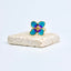 Bague Iris – Fleur nacrée en résine époxy
