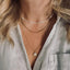 Collier Selena – Chaîne dorée & pierre lunaire délicate
