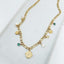 Collier Ojo – Chaîne gros maillons et médaillon œil protecteur doré