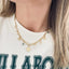 Collier Ojo – Chaîne gros maillons et médaillon œil protecteur doré