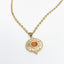 Collier Soléa – Pendentif soleil doré et pierre naturelle de soleil