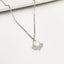 Collier Ayla – Cabochon nacré en cristal sur chaîne argentée en acier inoxydable