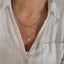 Collier Ayla – Cabochon nacré en cristal sur chaîne argentée en acier inoxydable