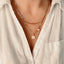 Collier Aya – Chaîne dorée & médaillon œil protecteur