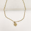 Collier Aya – Chaîne dorée & médaillon œil protecteur