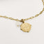 Collier Aya – Chaîne dorée & médaillon œil protecteur