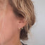 Boucles d’oreilles en acier inoxydable argenté - Minimalistes et élégantes.