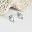 Boucles d’oreilles en acier inoxydable argenté - Minimalistes et élégantes.