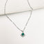 Collier Elva – Élégance argentée & éclat de pierre naturelle